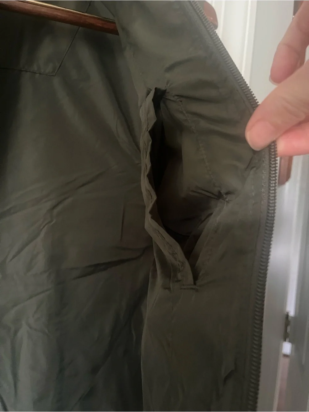 Banana Republic Olive Quilted Puffer Vest